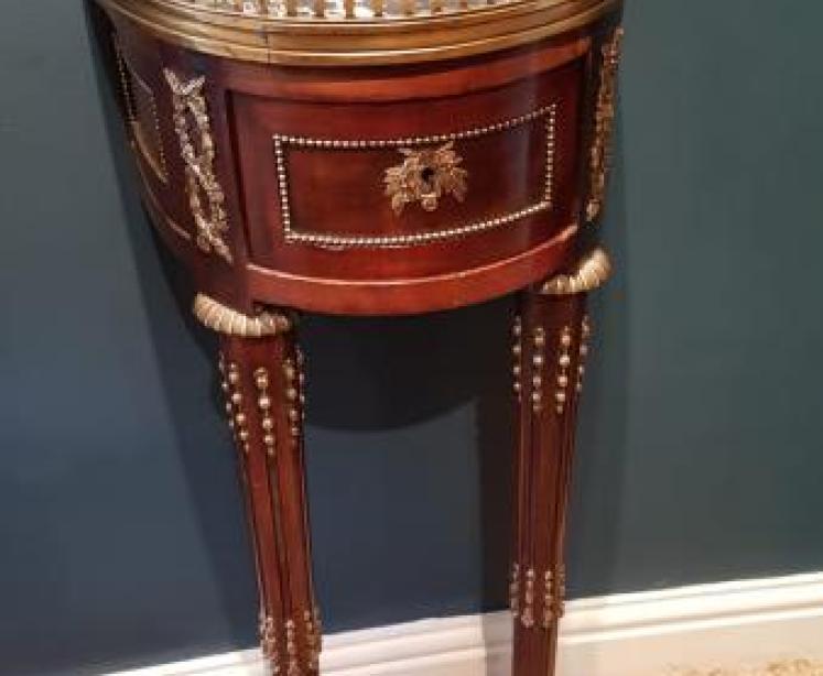 Matching Pair of Empire Style Side Tables - Image 3