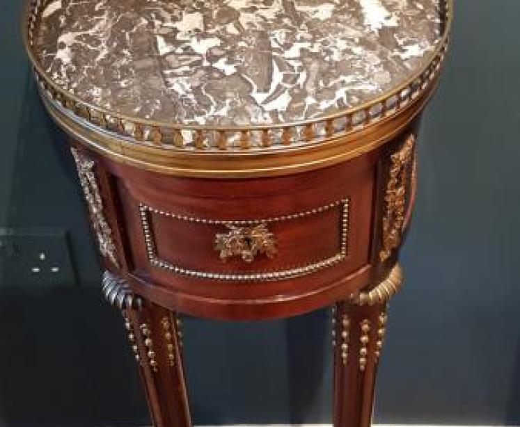 Matching Pair of Empire Style Side Tables - Image 4