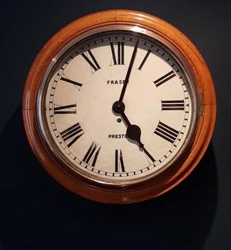 Victorian Fraser 16" Dial Fusee Wall Clock