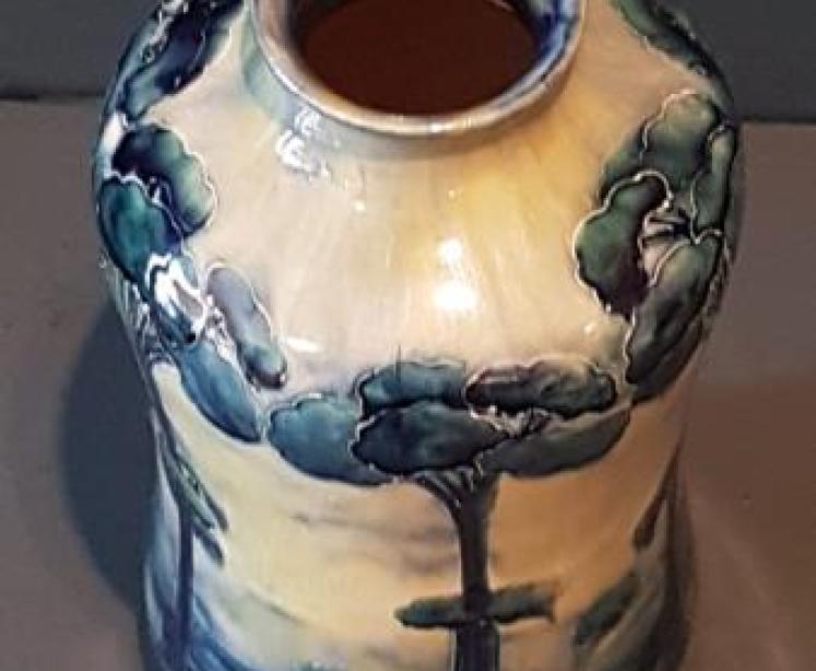 Large Moorcroft Hazeldene for Liberty Vase - Image 3