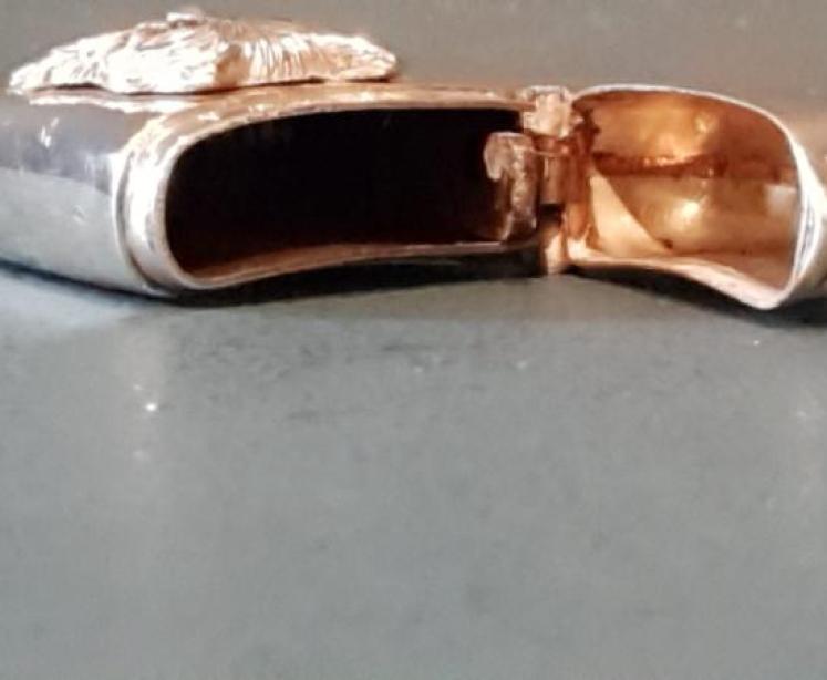 Edwardian Silver Cat Motif Vesta Case - Image 5