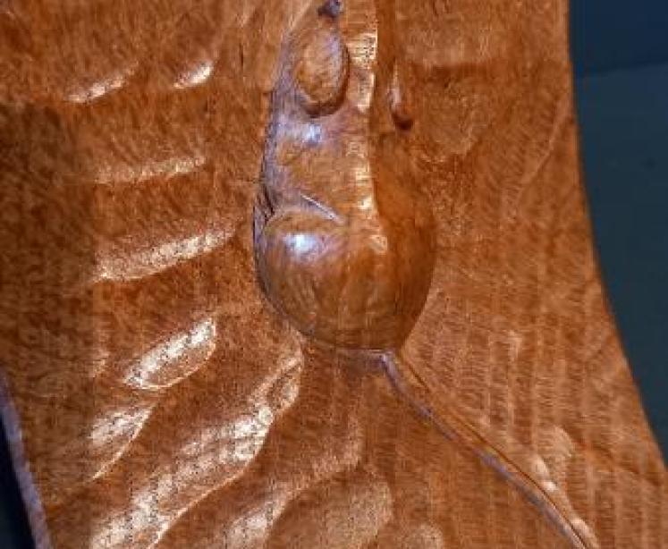 Pair of Early Mouseman Adzed Oak Bookends - Image 5