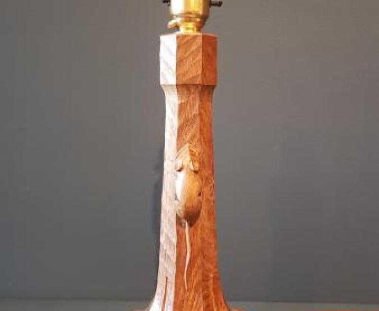 Thompson of Kilburn Mouseman Table Lamp - Image 1