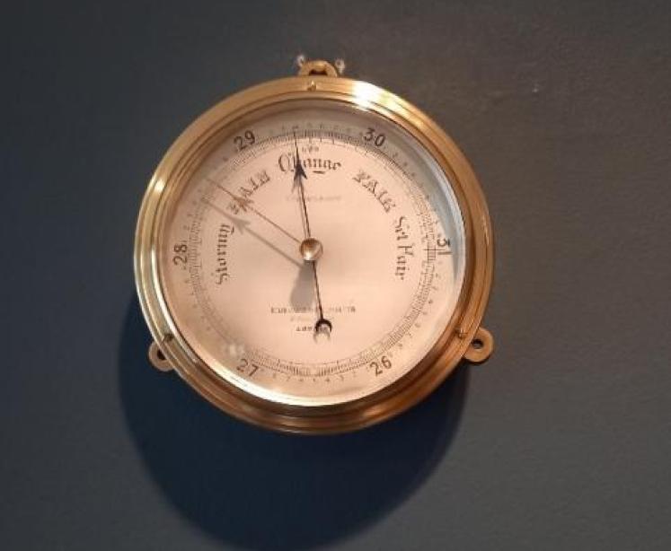 Victorian London Bulkhead Marine Barometer  - Image 7