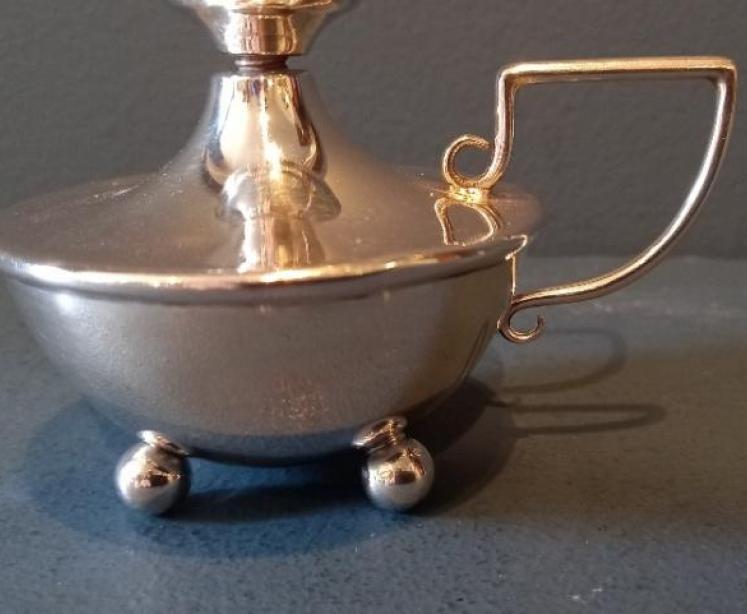 Edwardian Silver 'Night Light' Style Table Light - Image 2