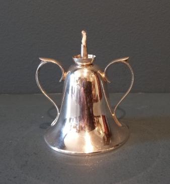 George V Period Silver Bell Shaped Table Lighter