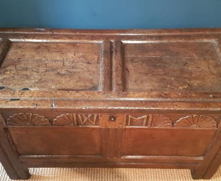 George I Oak Coffer - Image 5