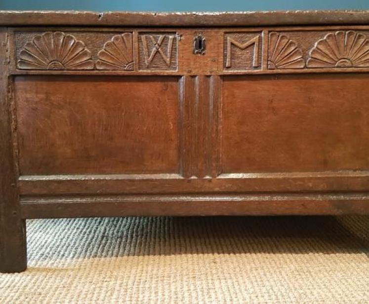 George I Oak Coffer - Image 6