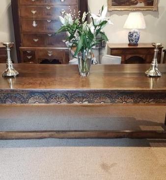 George III Oak 10 Seat Refectory Table