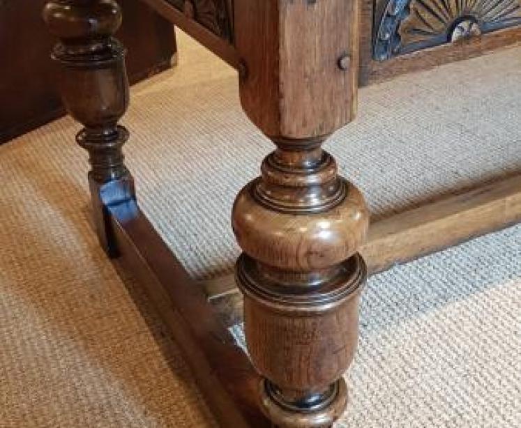 George III Oak 10 Seat Refectory Table - Image 3