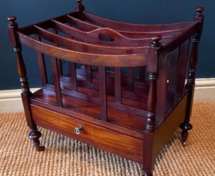 Regency Period Mahogany Canterbury - Image 7