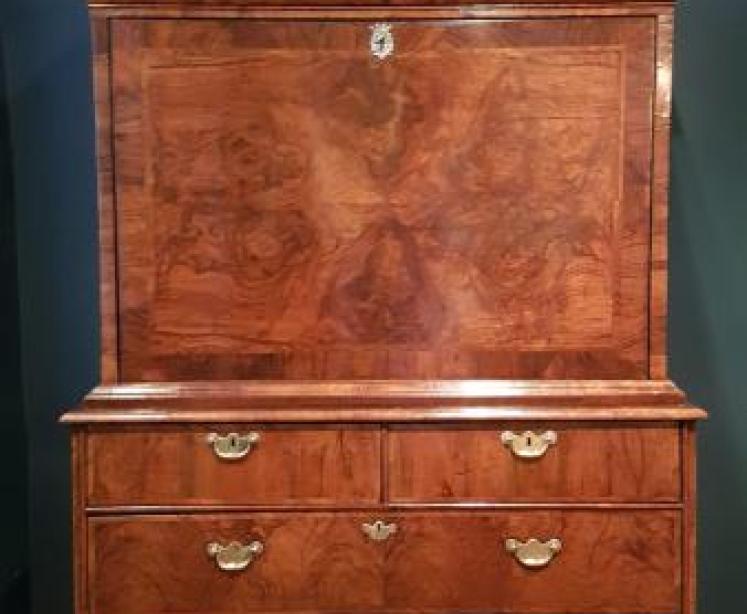 William and Mary Period Walnut Escritoire - Image 1