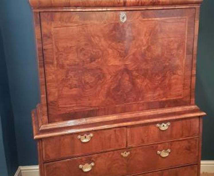 William and Mary Period Walnut Escritoire - Image 5