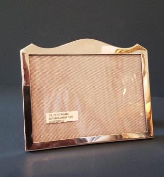 George V Silver Portrait Picture Frame 