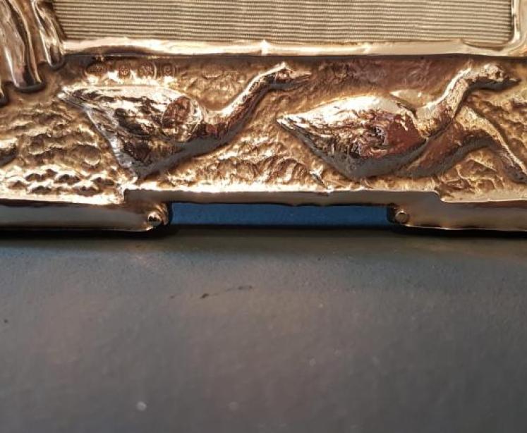 Edwardian Silver The Little Goose Girl Frame  - Image 5