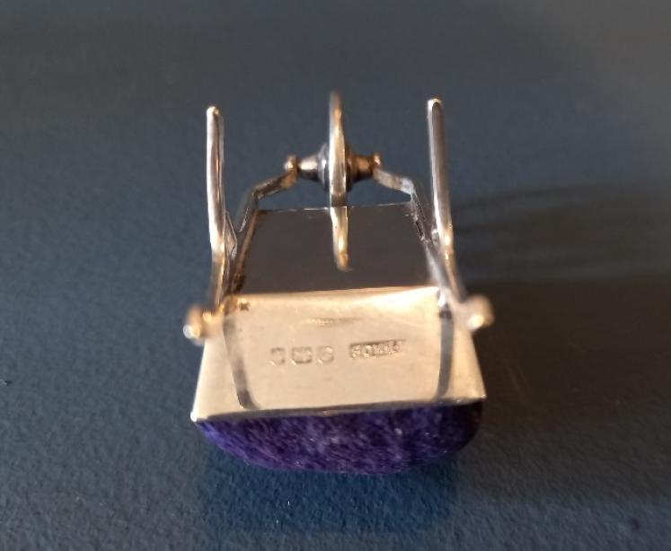 Edwardian Period Silver Wheelbarrow Pin Cushion - Image 6