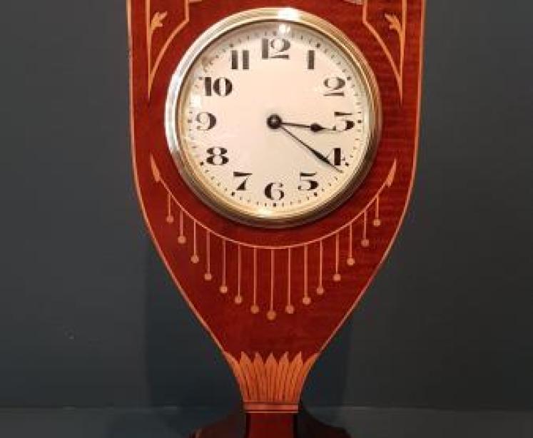 Fine Quality Inlaid Mahogany Mantel Clock - Image 1