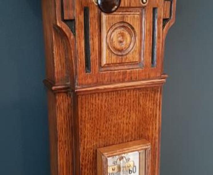 Superb Victorian Oak Sea Coast Barometer - Image 4