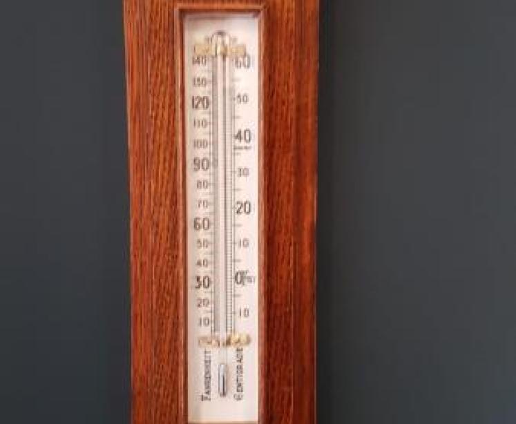 Superb Victorian Oak Sea Coast Barometer - Image 6