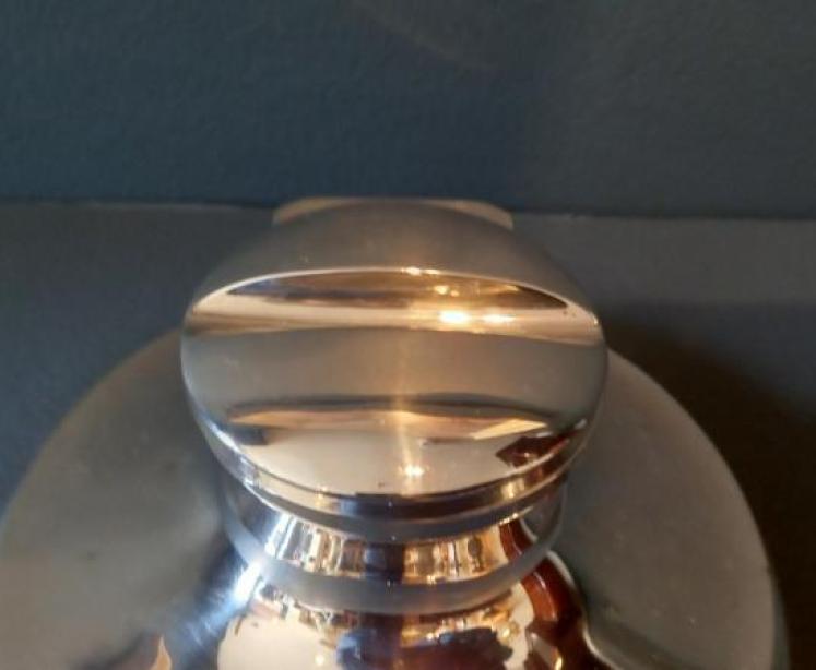 Unusual Edwardian Period Silver Inkwell & Stamp Drawer - Image 4