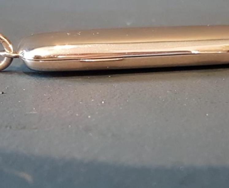 Edwardian Silver Two Section Pin Case - Image 1