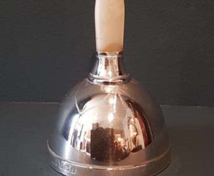 Edwardian Silver and Mother of Pearl Table Bell - Image 1