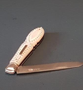Silver and Mother of Pearl Fruit Knife