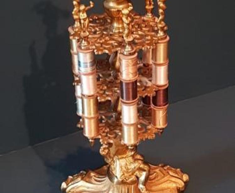 Fine Quality Gilt Bronze Bobbin Stand - Image 1