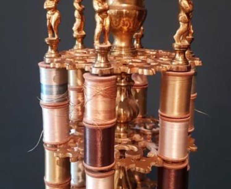 Fine Quality Gilt Bronze Bobbin Stand - Image 4