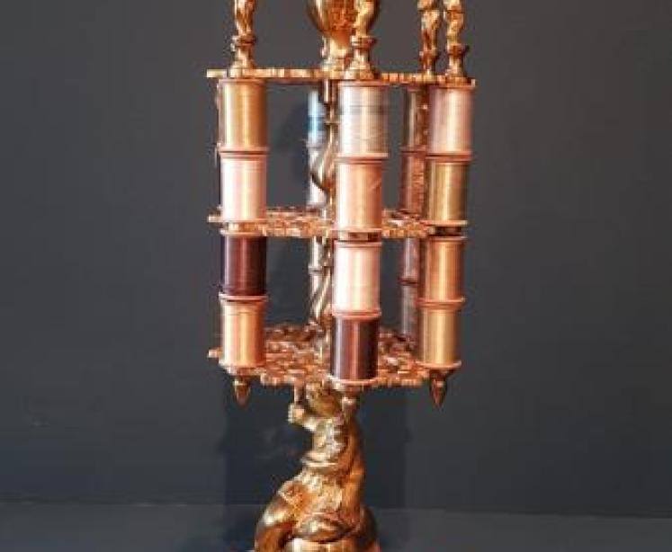 Fine Quality Gilt Bronze Bobbin Stand - Image 7