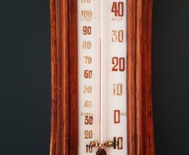 Victorian Oak Banjo Barometer - Image 3