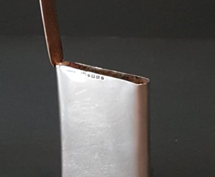 Victorian Silver Snap Top Card Case - Image 5