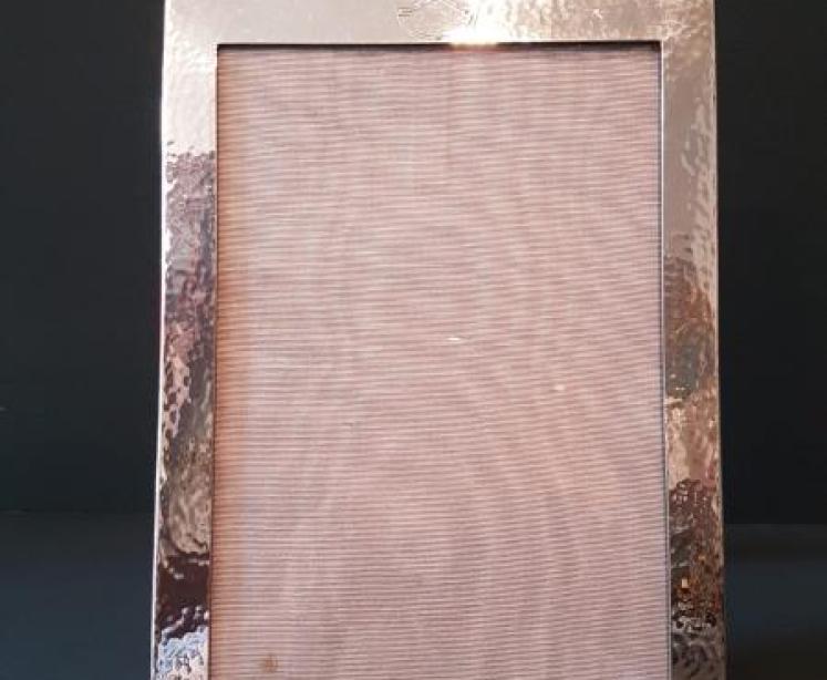 George V Planished Silver Frame - Image 1