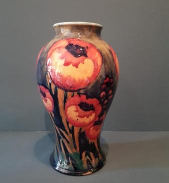 Impressive Moorcroft Big Poppy Vase