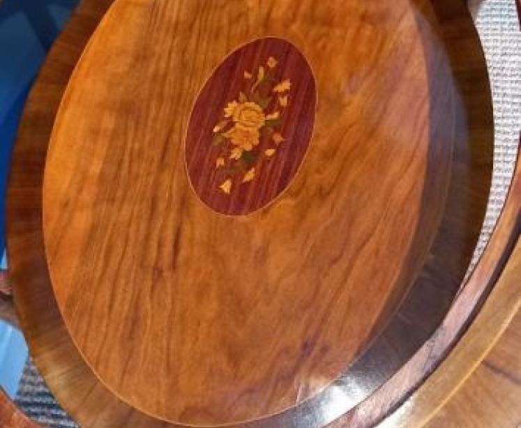 Edwardian Period Oval Inlaid Occasional Table - Image 5