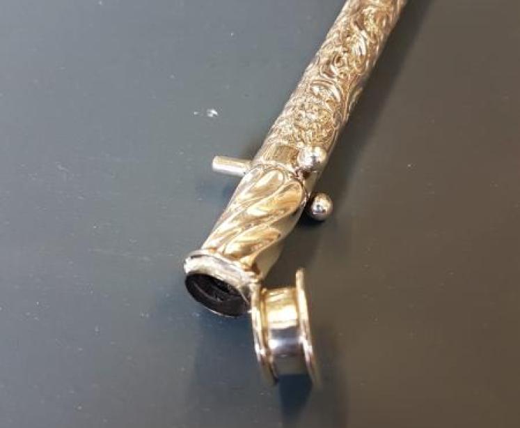 William Comyns Silver Seal Vesta and Night Light Combination - Image 3