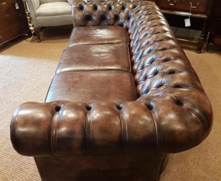 Leather Chesterfield Sofa - Image 3