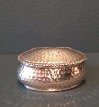 Victorian Silver Planished Table Snuff Box