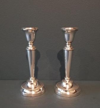 Fine Pair of George V Period Silver Candlesticks
