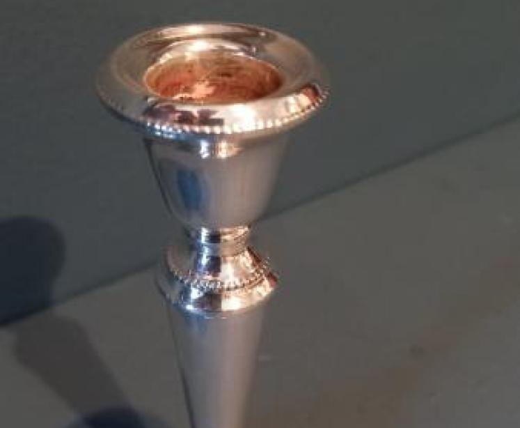 Fine Pair of George V Period Silver Candlesticks - Image 4