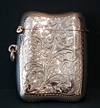 Superior Quality Silver Vesta Case