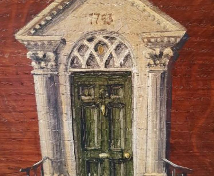 Victorian Oak Painted Country House Toy Box - Image 3