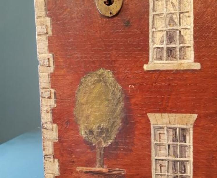 Victorian Oak Painted Country House Toy Box - Image 4