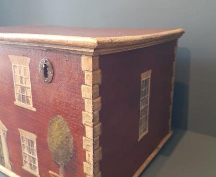 Victorian Oak Painted Country House Toy Box - Image 7