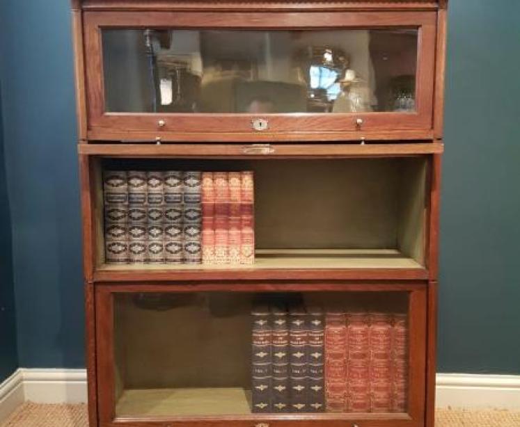 Edwardian Oak Lebus Sectional Bookcase - Image 6