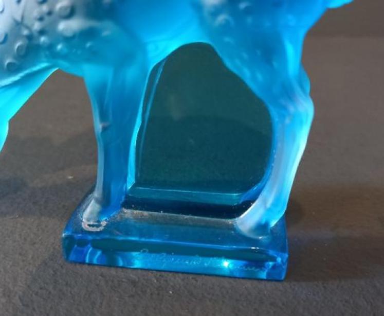 Lalique Turquoise Opalescent Fawn - Image 3