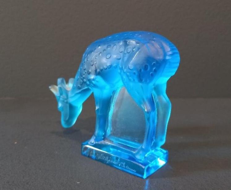 Lalique Turquoise Opalescent Fawn - Image 4