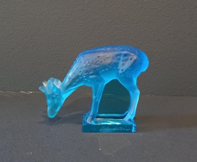 Lalique Turquoise Opalescent Fawn - Image 7