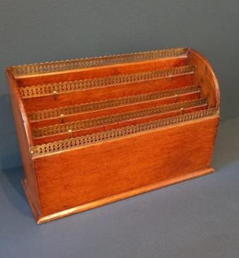 Victorian Oak Waterfall Letter Rack