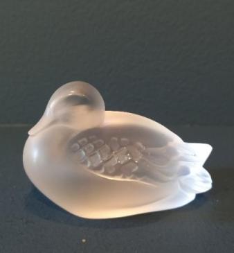 Lalique Opalescent Sitting Duck